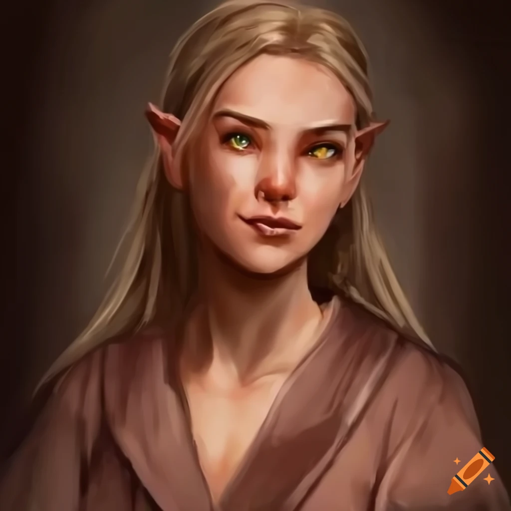 Fantasy character with robes and a smile