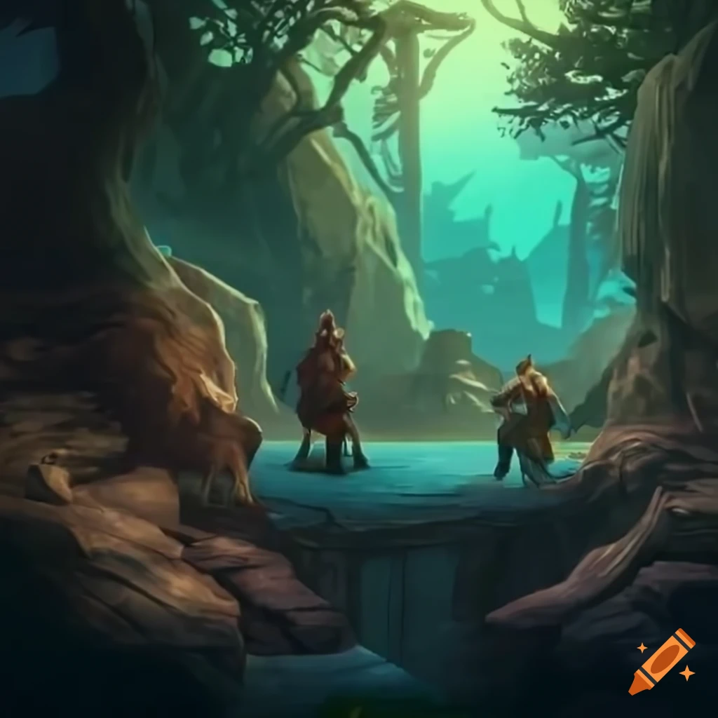 Gameplay and quests in a mythical fantasy world