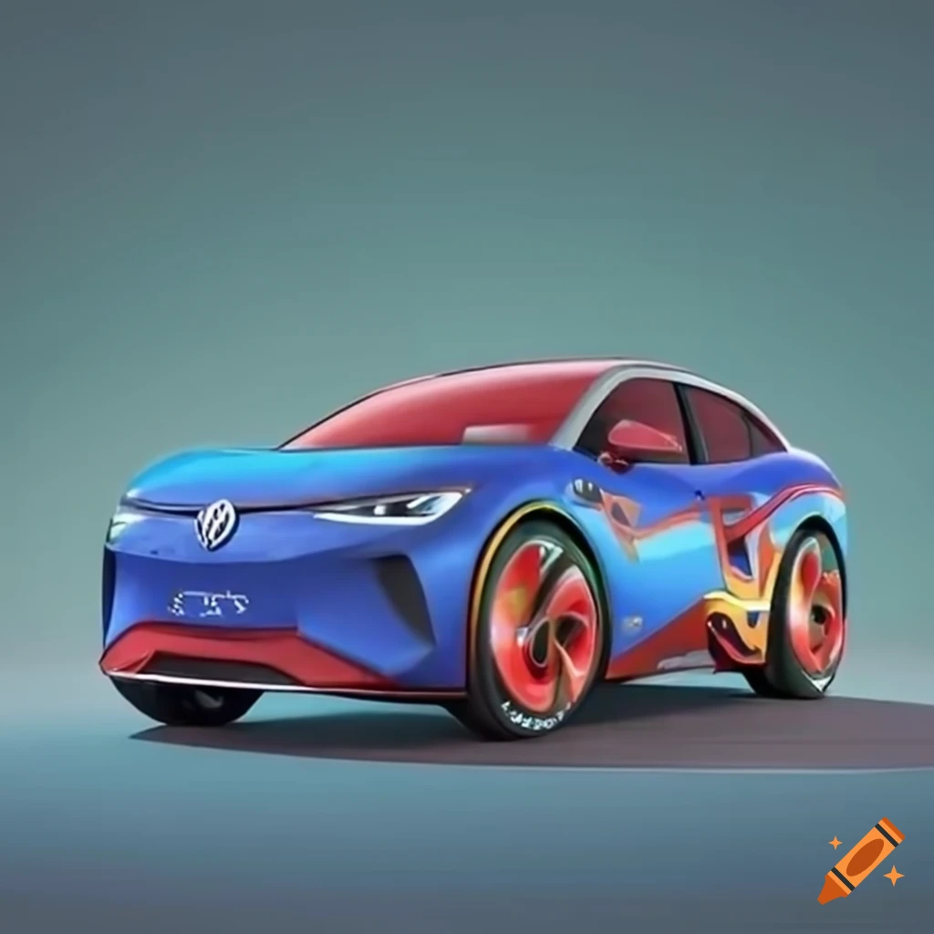 Volkswagen ID.5 transformed into Lightning McQueen