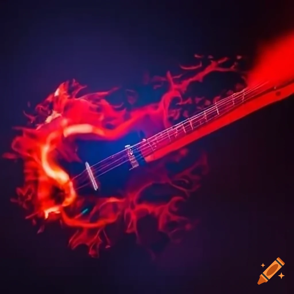 vibrant-red-exploding-guitar