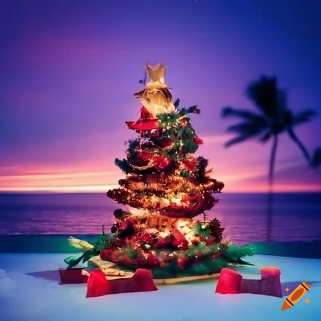 Christmas Dinner At A Beach Resort On Craiyon