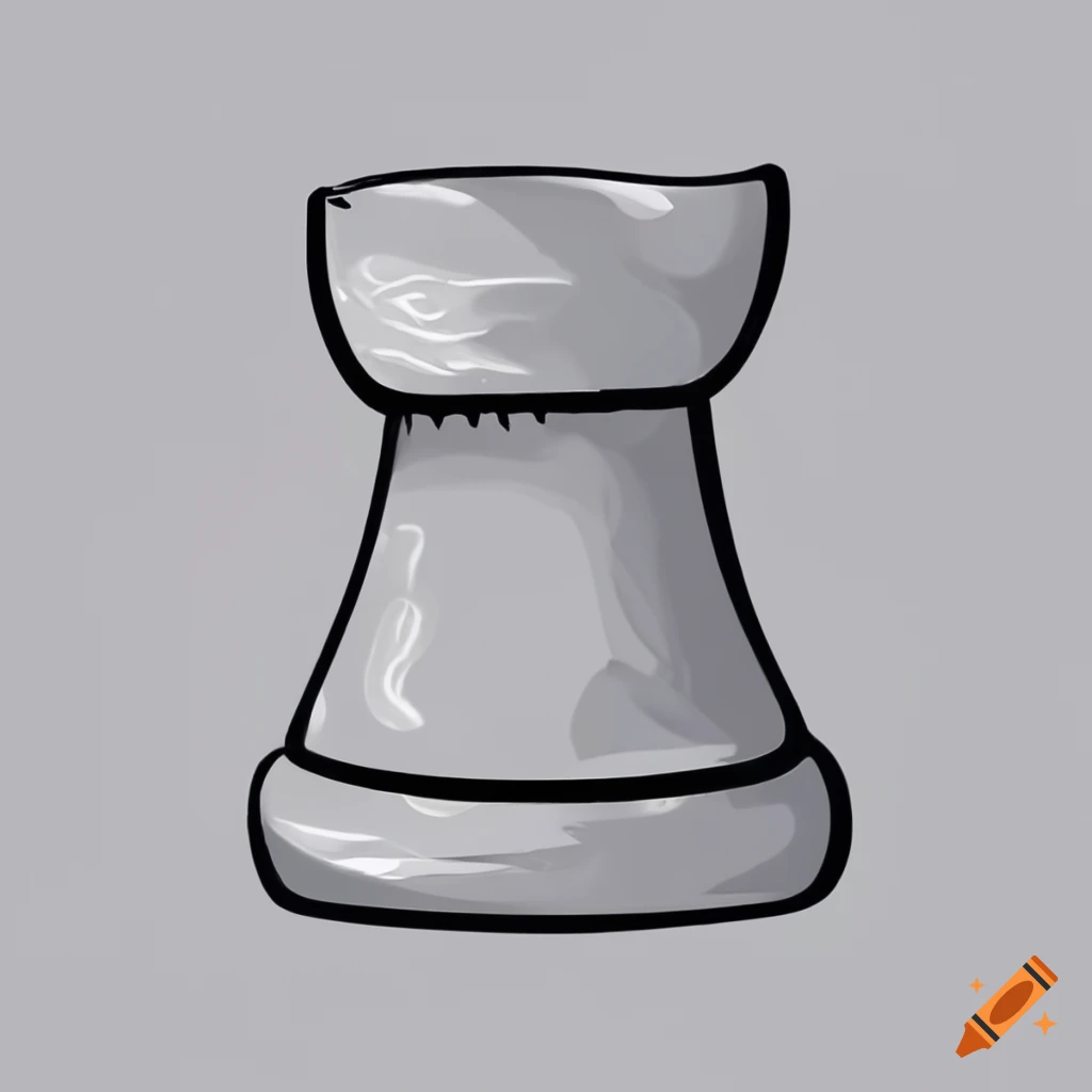 animated chess piece with cheerful eyes