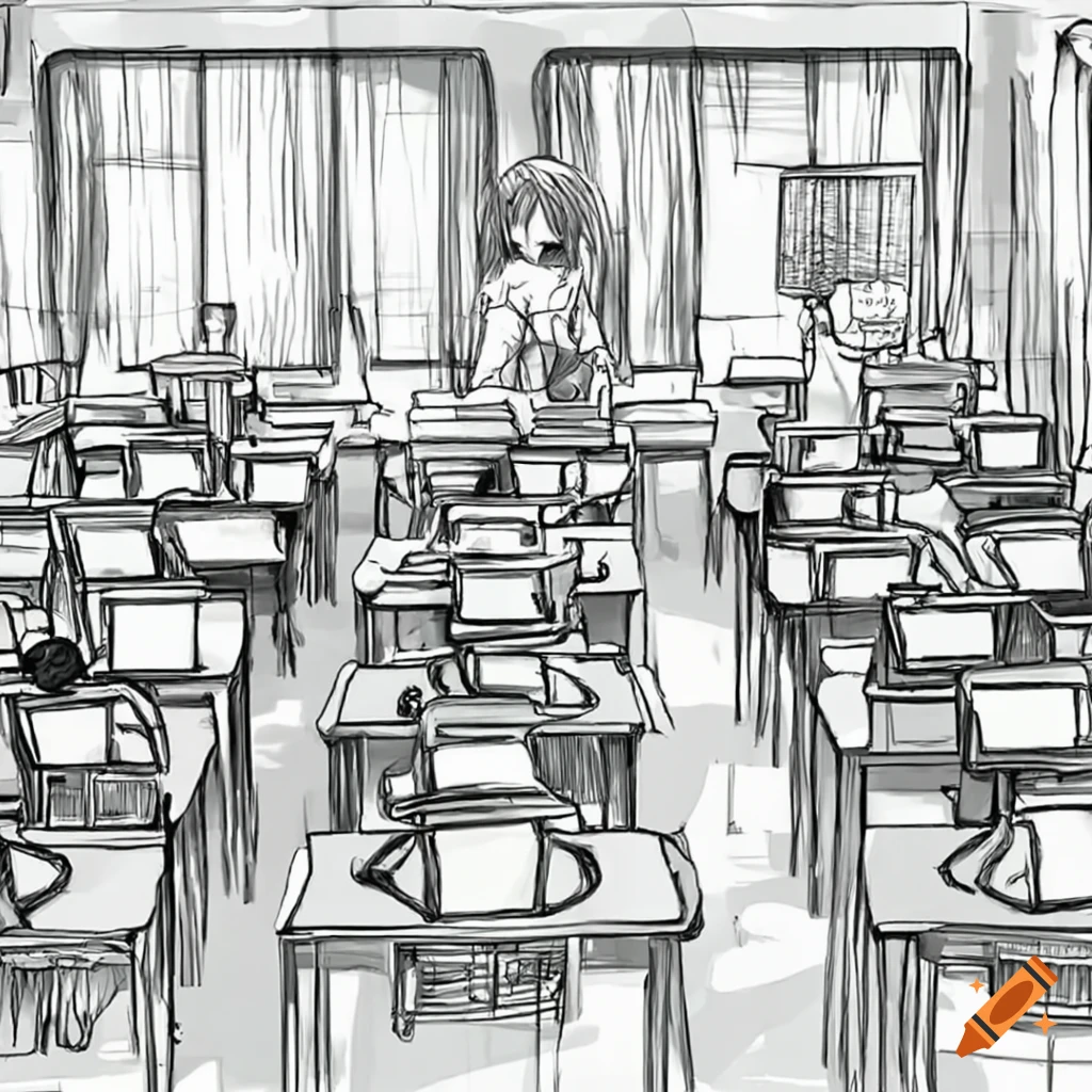 a real drawing of a classroom | Stable Diffusion