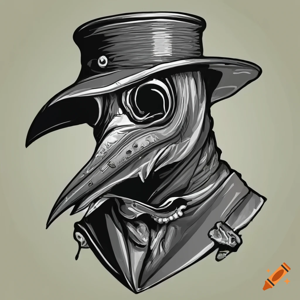 plague doctor with a skull