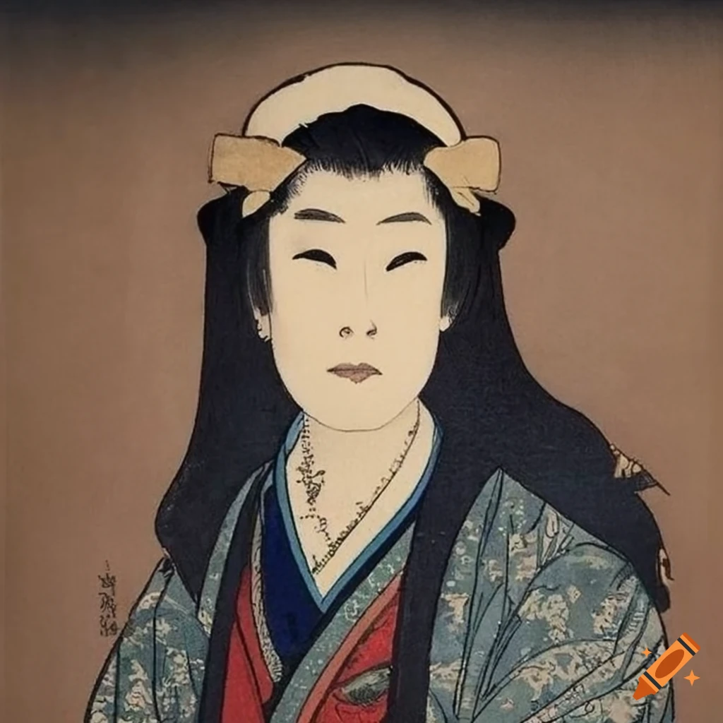 portrait of a Japanese girl in a sailor uniform on Craiyon