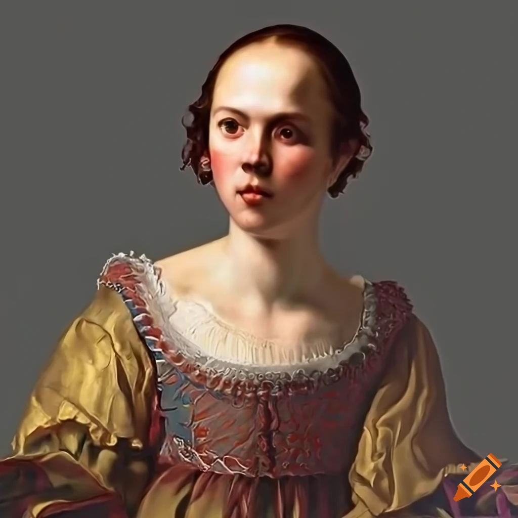 Realistic portrait of artemisia gentileschi on Craiyon