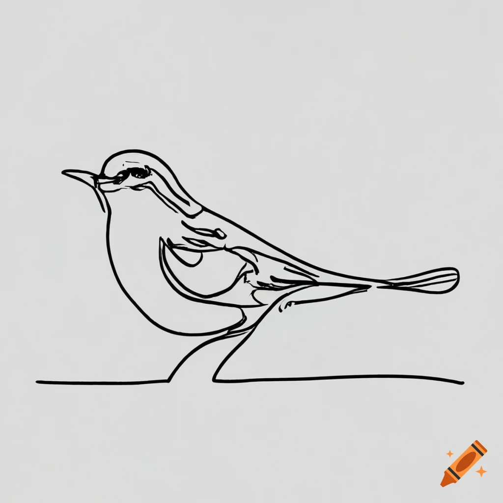Bird icon outline chicken line dove symbol Vector Image