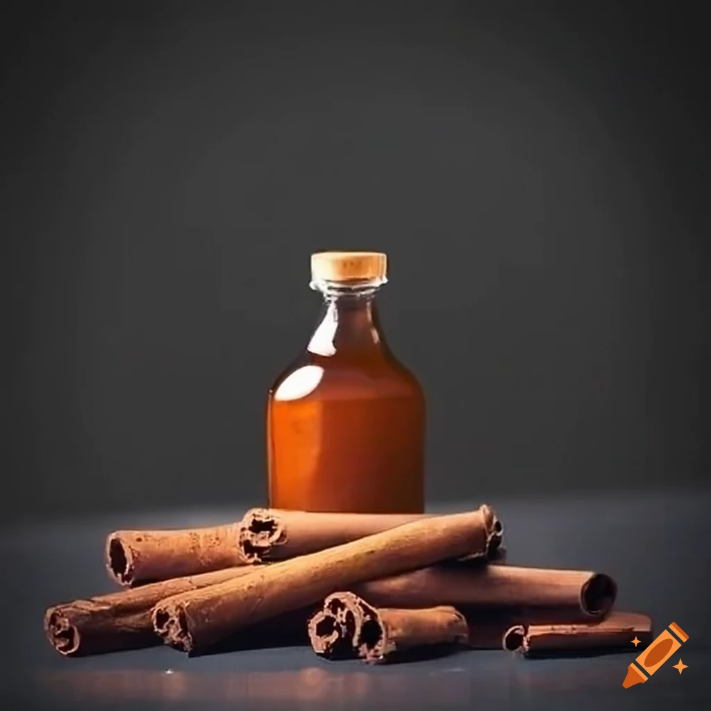 Cinnamon syrup bottle on Craiyon
