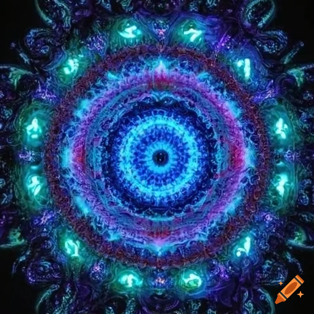 neon mandala for November 13 2023 astrological event