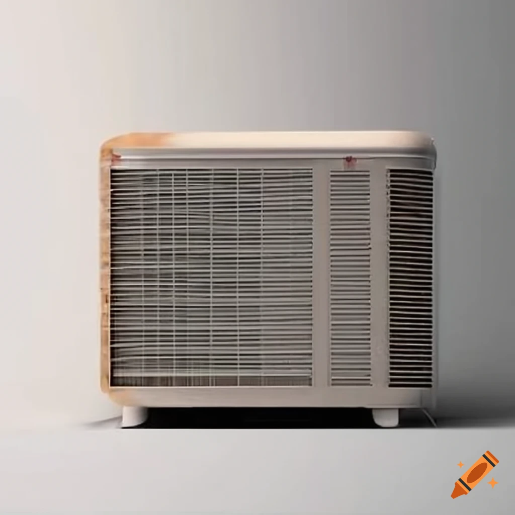 Air conditioning units in an old building on Craiyon