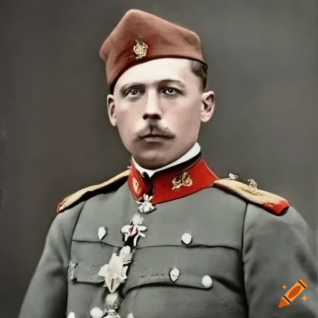 Colorized Portrait Of Nikolay Grabetskov Russian Empire Officer On Craiyon