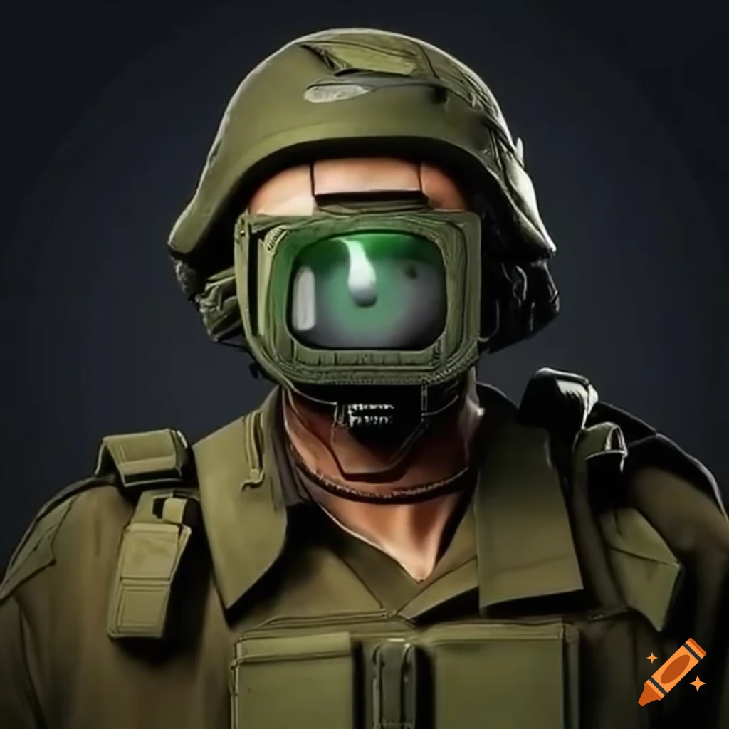 realistic depiction of code with IDF soldiers' eyes