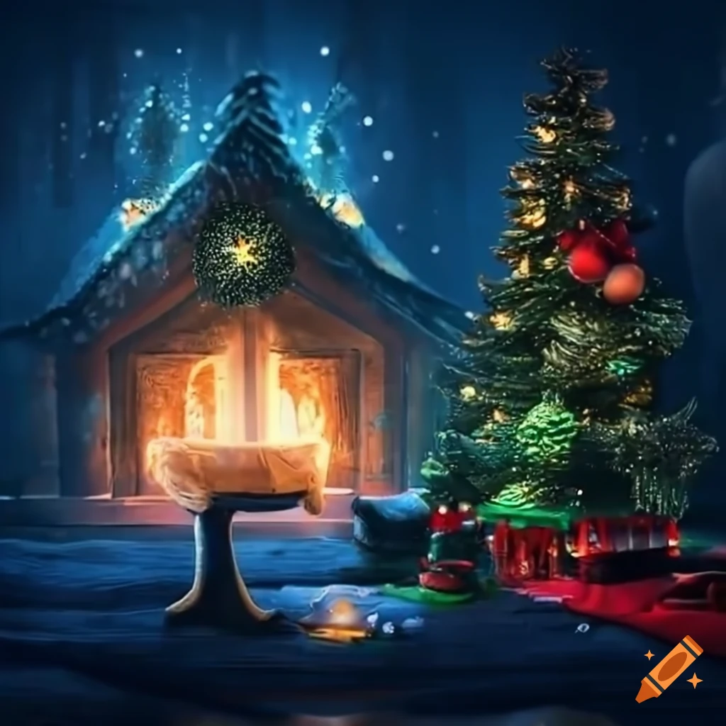 YouTube banner with Christmas theme