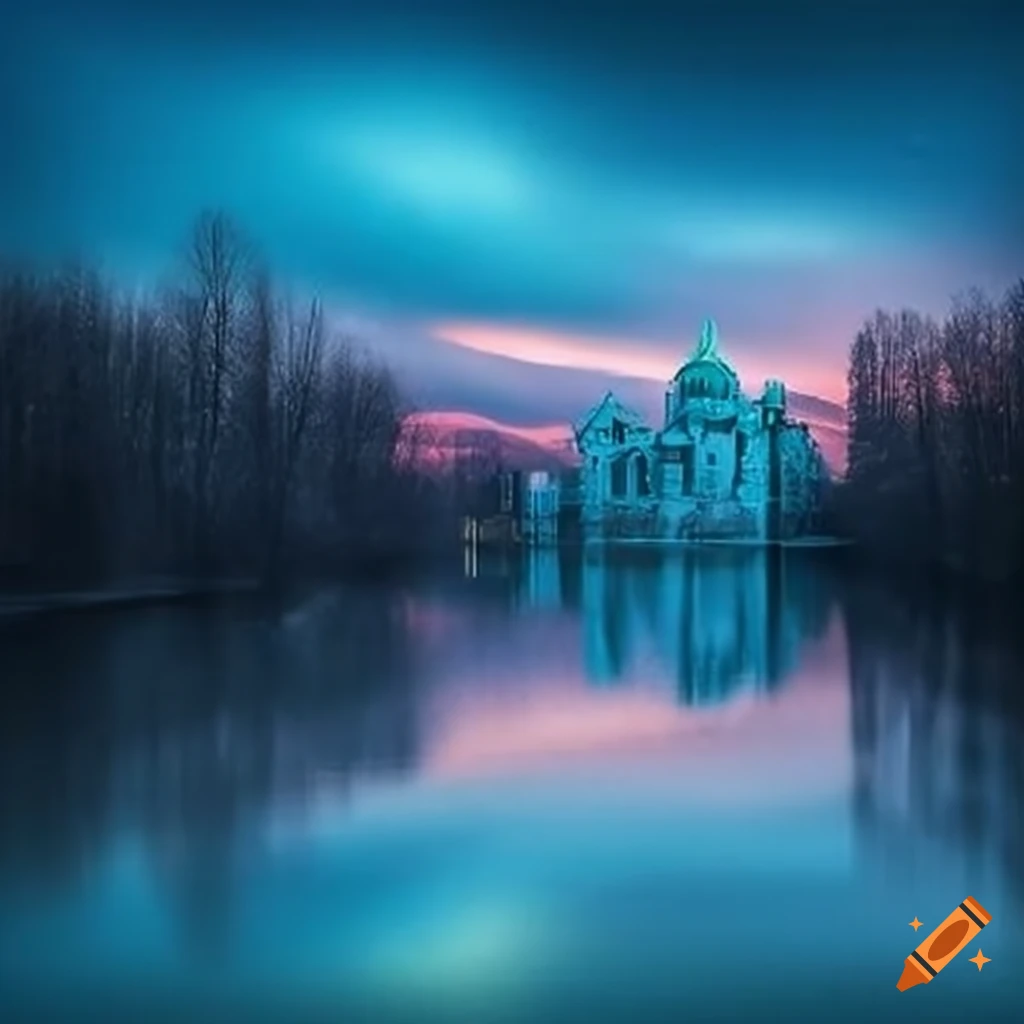 image of a city submerged in water