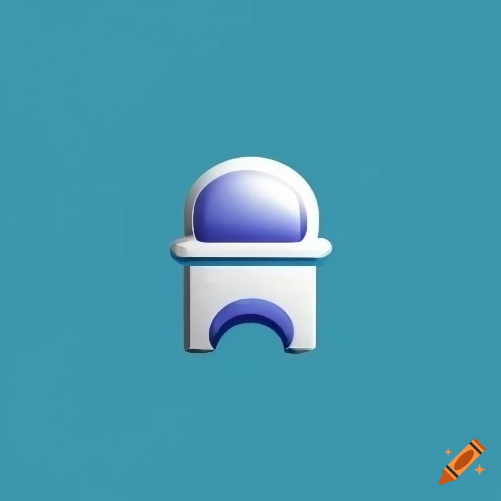blue white purple shop and training icon