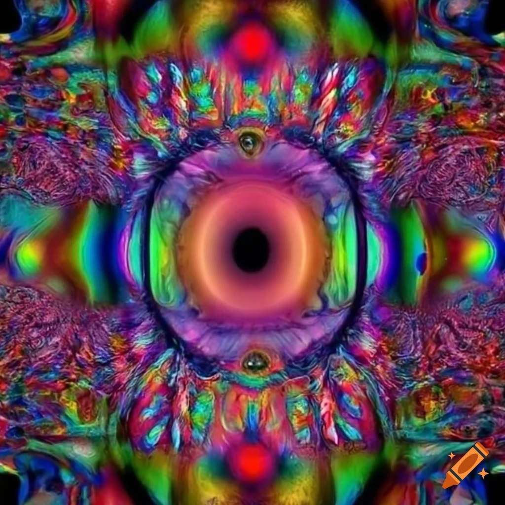 Abstract psychedelic eye on Craiyon