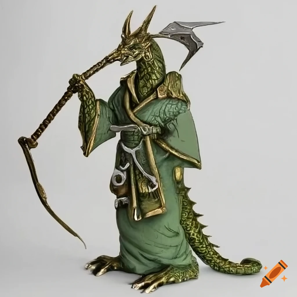 Artwork of a metallic dragon in monk robe on Craiyon