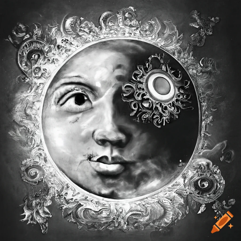 Rococo Map Of The Sun And Moon On Craiyon