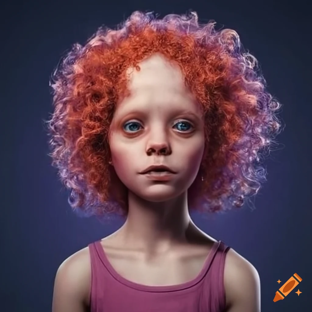 image of a red-haired alien child