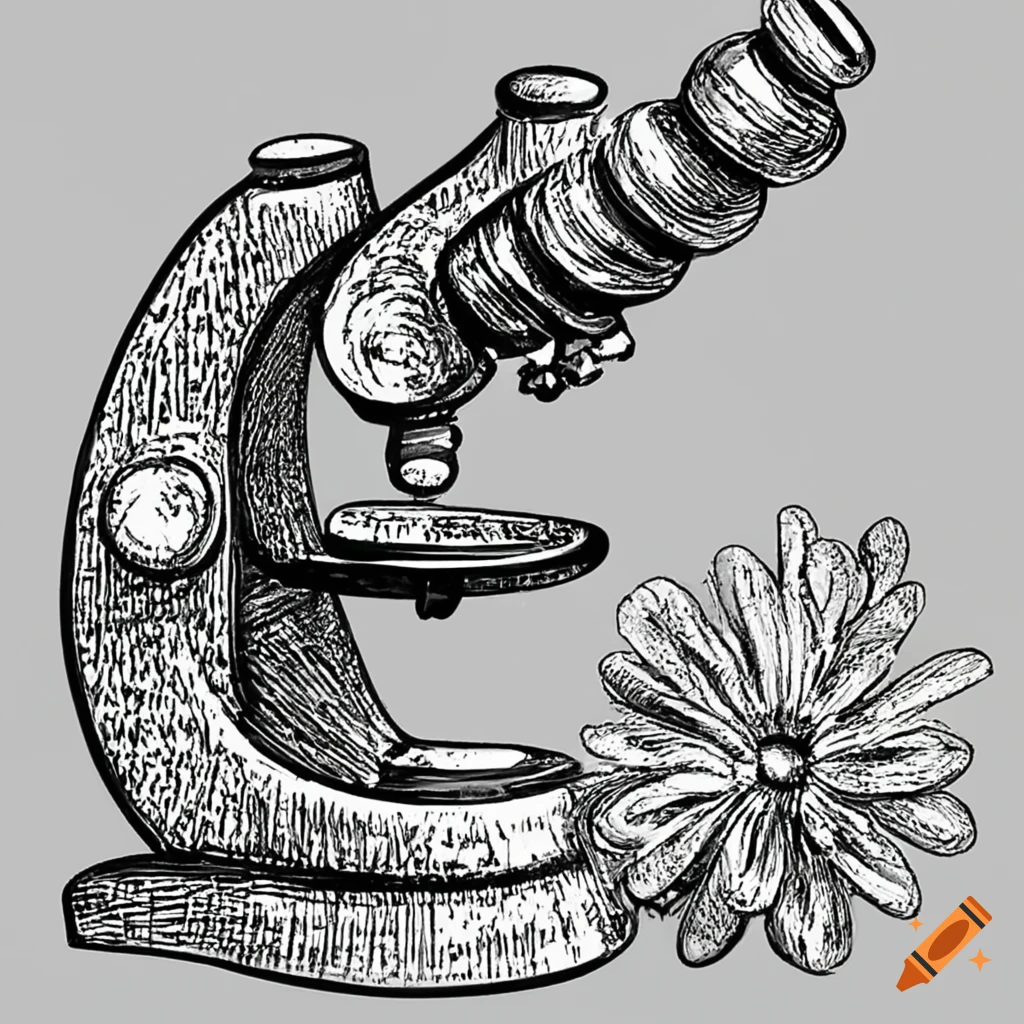 Microscope Sketch PNG & SVG Design For T-Shirts