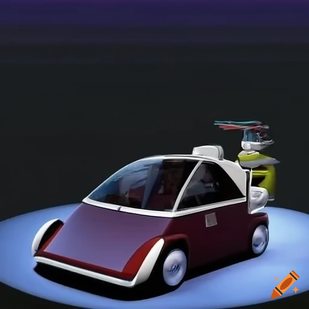 futuristic car inspired by Jetsons