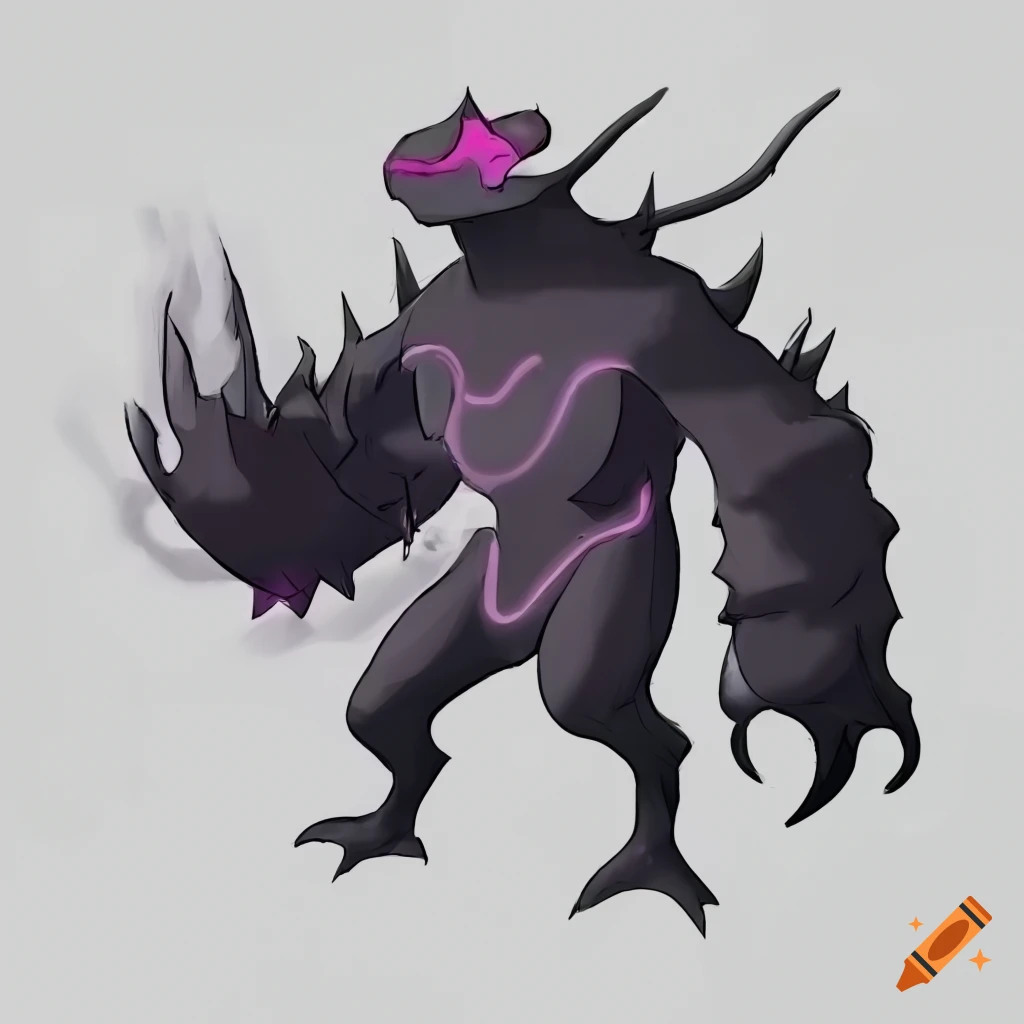 Image of a darktype pokemon on Craiyon