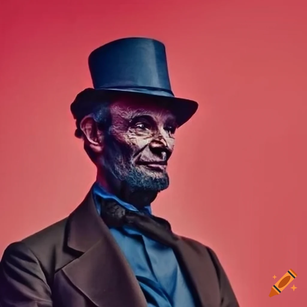 Colorful campaign poster for president abraham lincoln on Craiyon