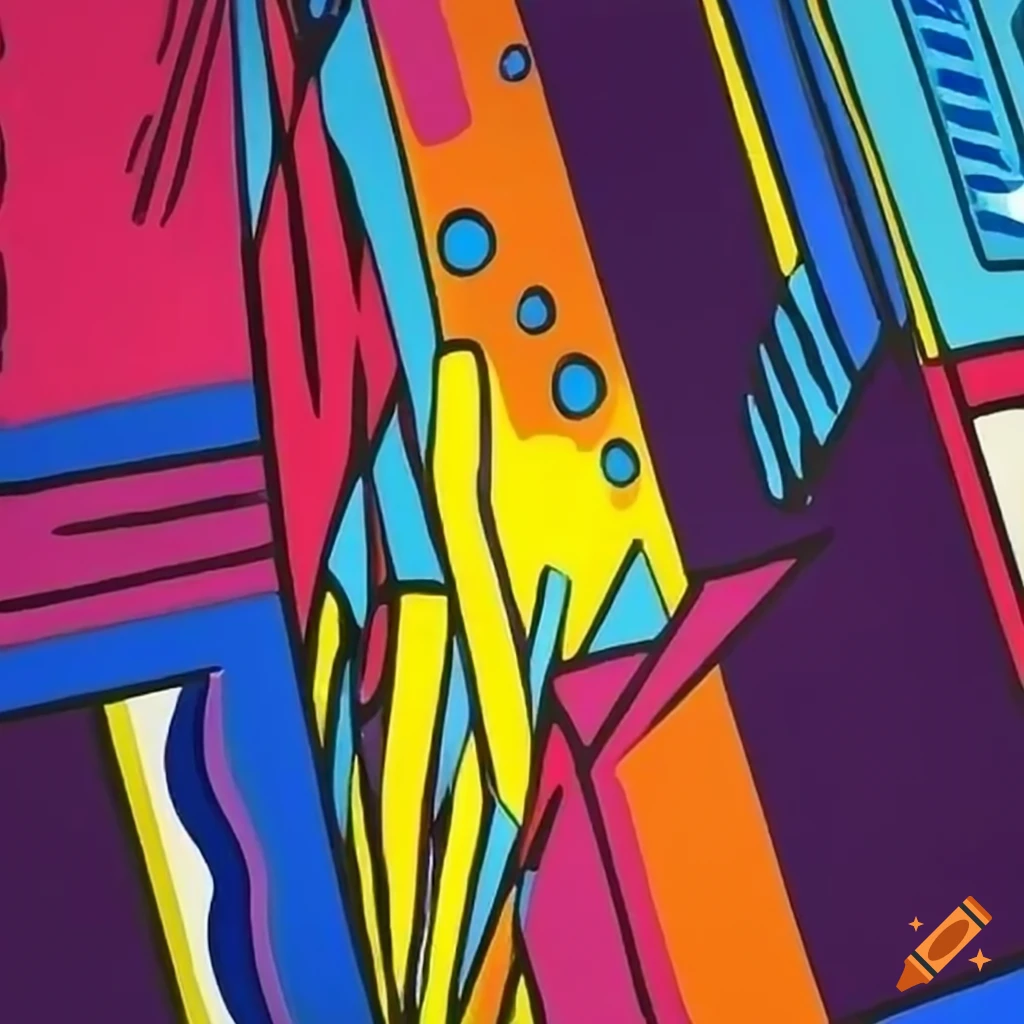 Colorful Comics Illustration Of A Lie Detector Device In The Style Of colorful-comics-illustration-of-a-lie-detector-device-in-the-style-of