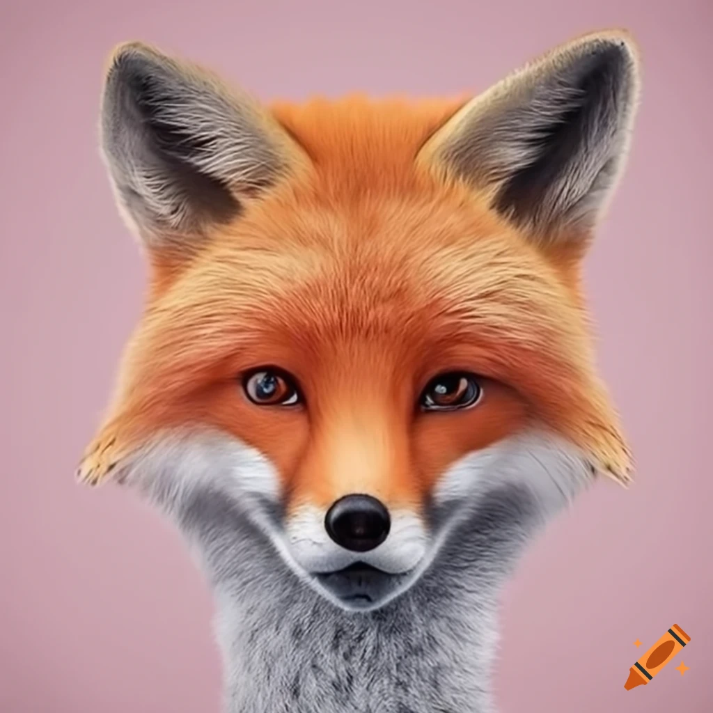 illustration of a cute fox for kids