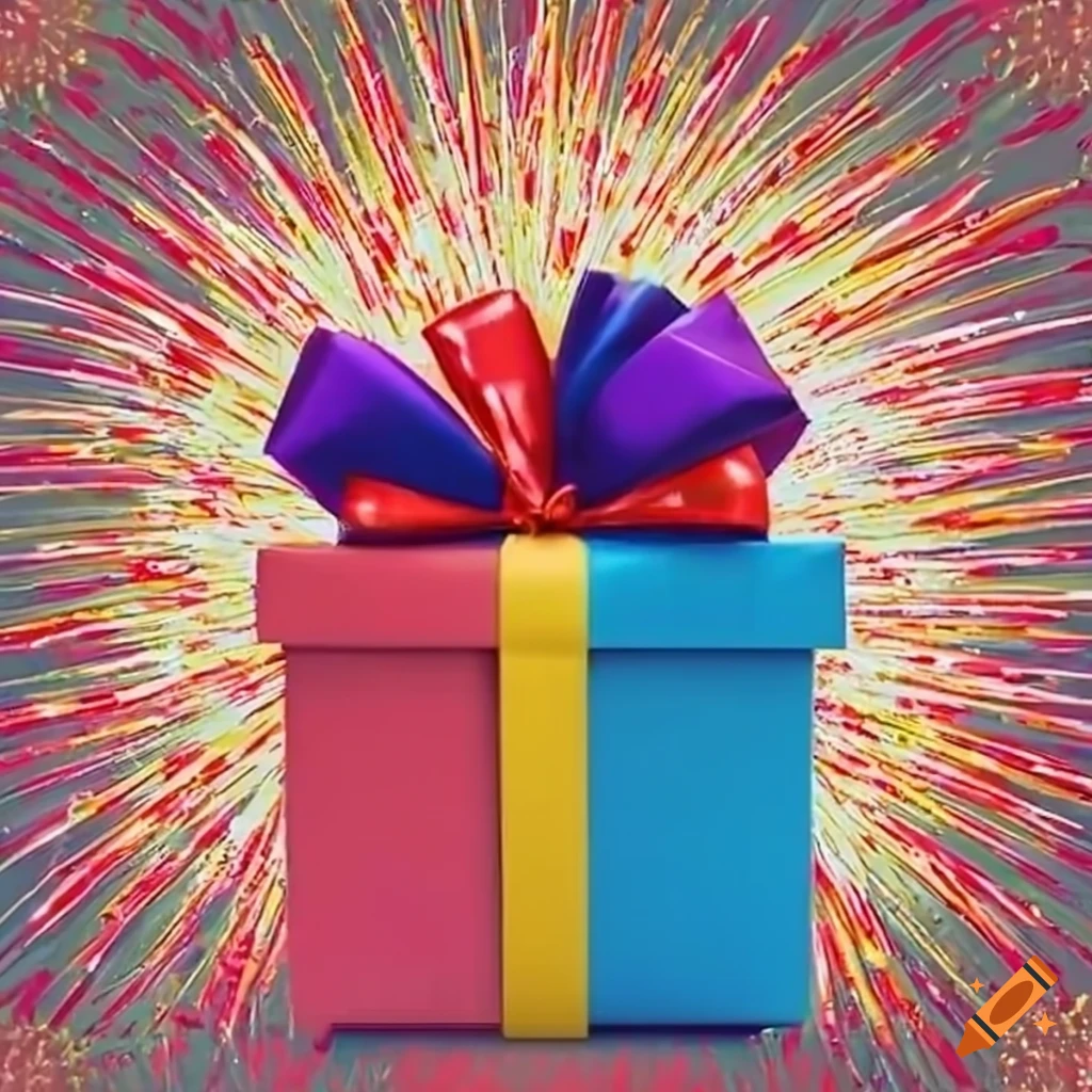 Colored gift boxes with colorful ribbons. Orange background. Gifts for New  Year or a birthday. Stock Photo | Adobe Stock
