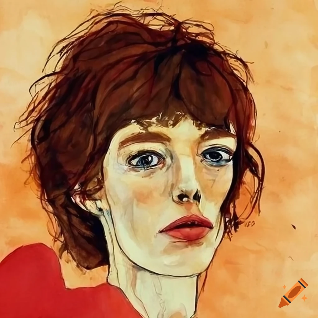 Gouache Painting Of Jane Birkin By Egon Schiele On Craiyon gouache-painting-of-jane-birkin-by-egon-schiele-on-craiyon