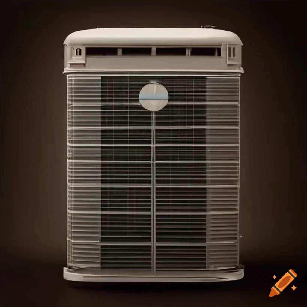 Horizontal view of old air conditioning units on Craiyon