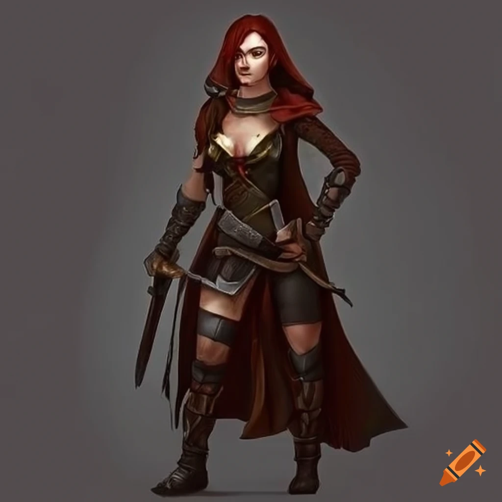 Image of a female rogue with daggers