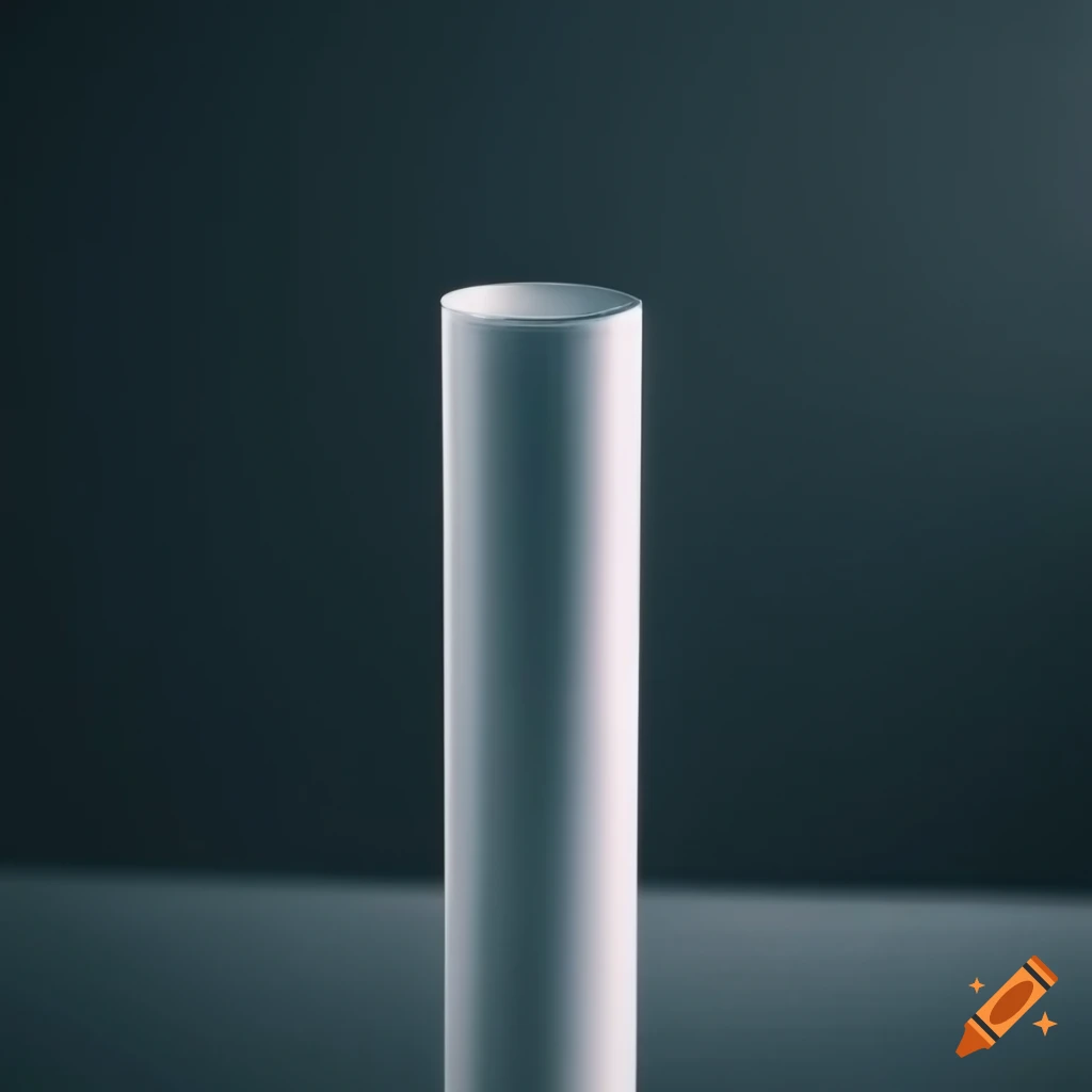 Clear image of a white pvc pipe on Craiyon