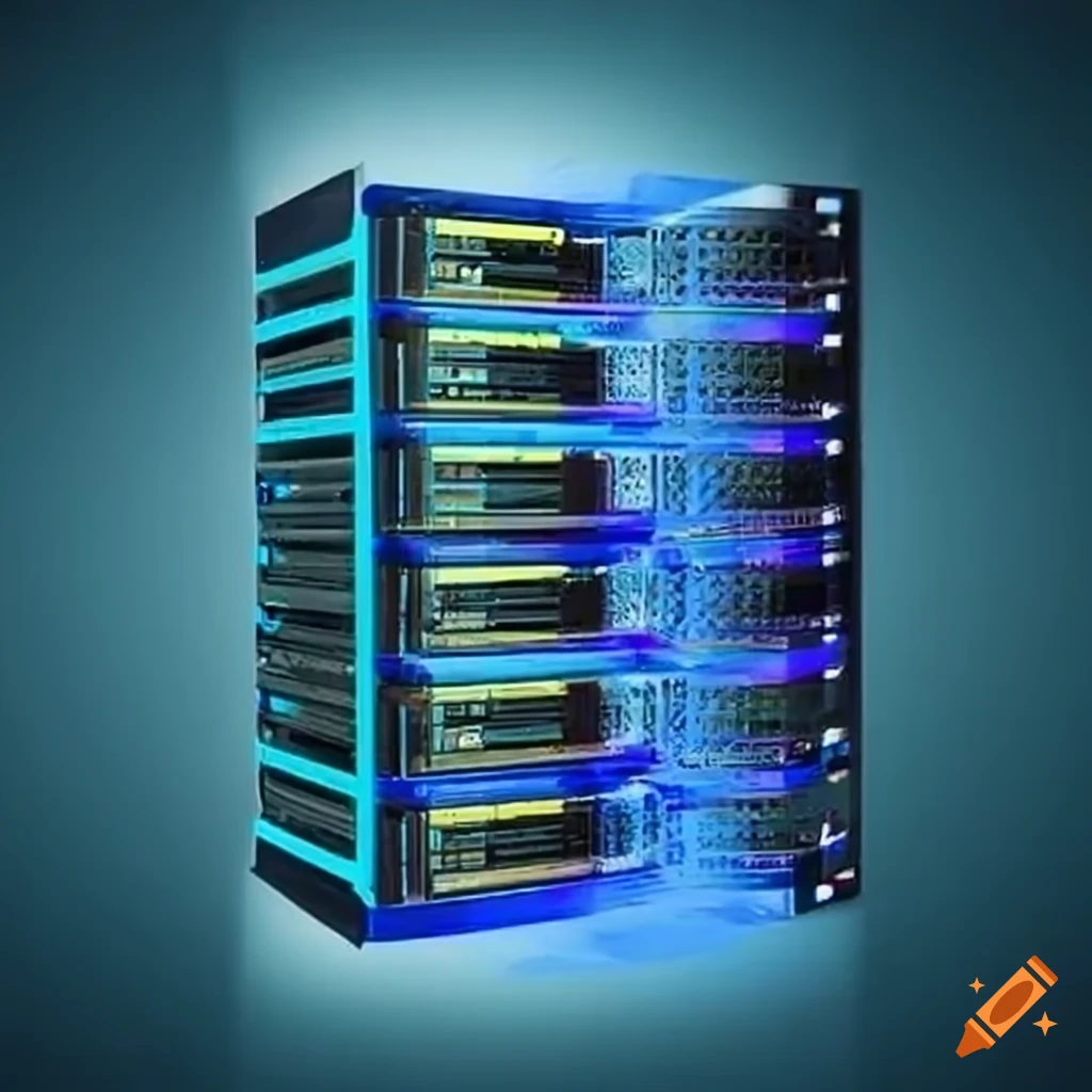 simplified server hosting graphic
