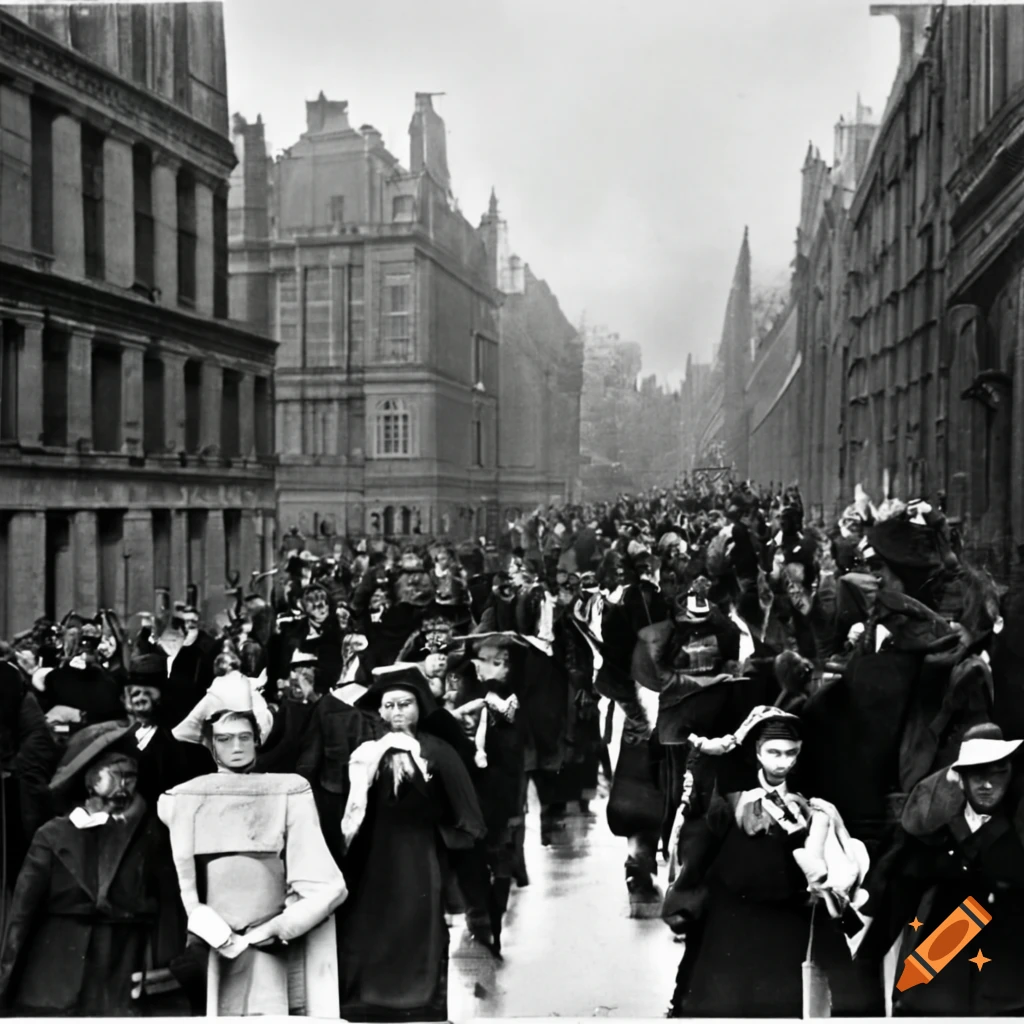 suffragettes marching in London