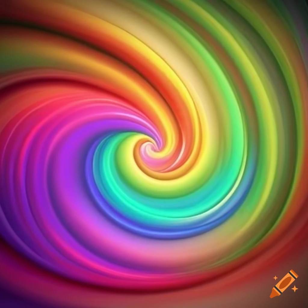 abstract rainbow swirl background