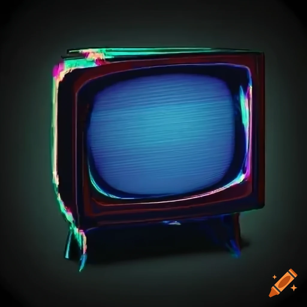 Glitchy Static On An Old Tv On Craiyon