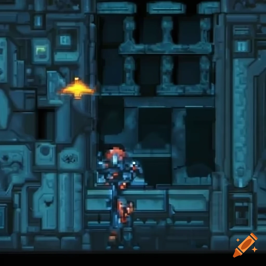 frozen tiles from Metroid Zero Mission game