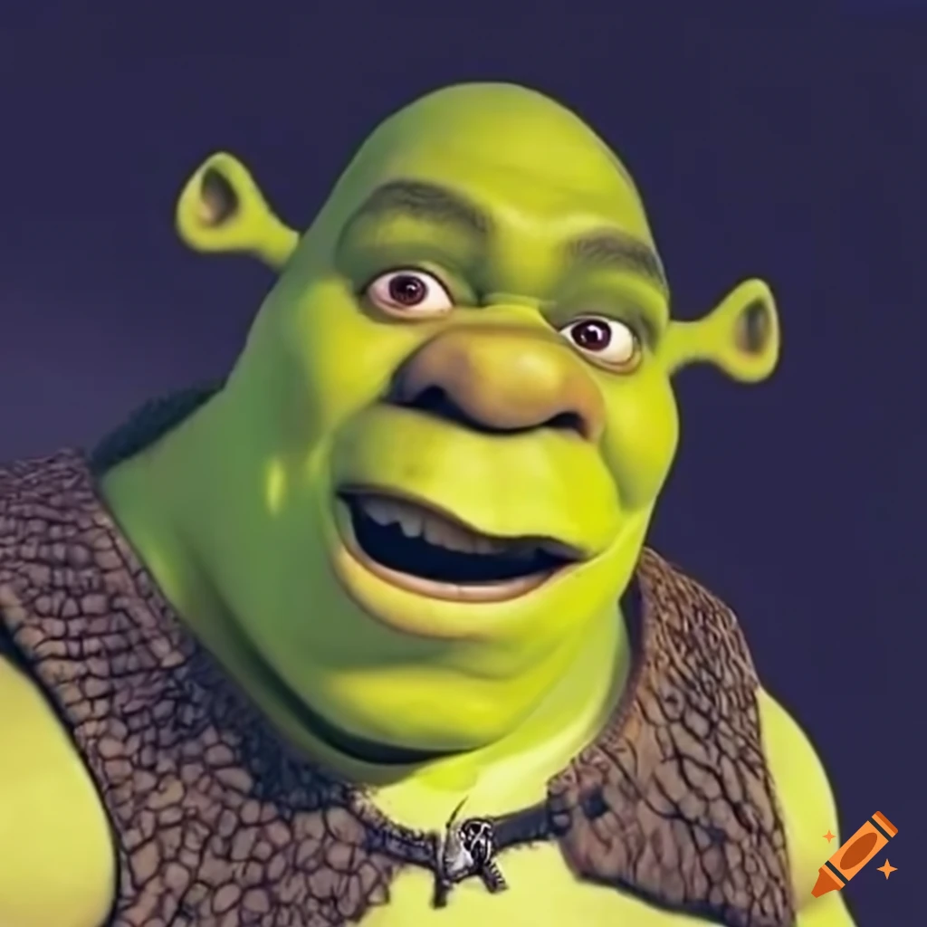 Shrek as a secret agent on Craiyon