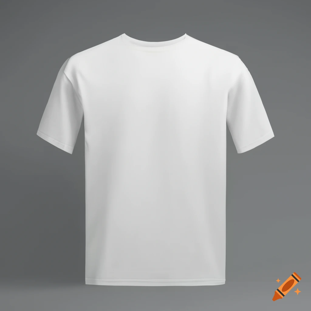 front and back mockup of a white t-shirt