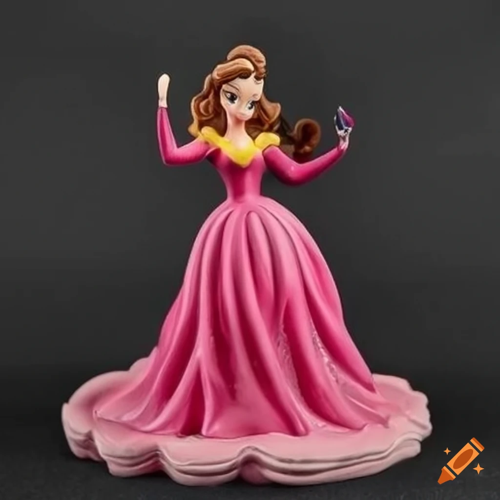 Princess Belle Doll Cake Topper - White