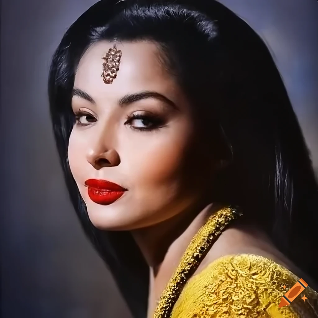 Detailed portrait of young yma sumac with extravagant fashion on Craiyon