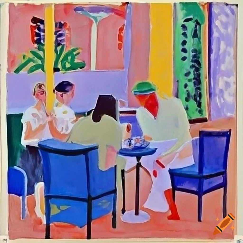 Artistic Coffee Shop With Henri Matisse Pablo Picasso And David artistic-coffee-shop-with-henri-matisse-pablo-picasso-and-david