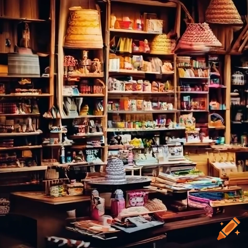 Interior of a craft store