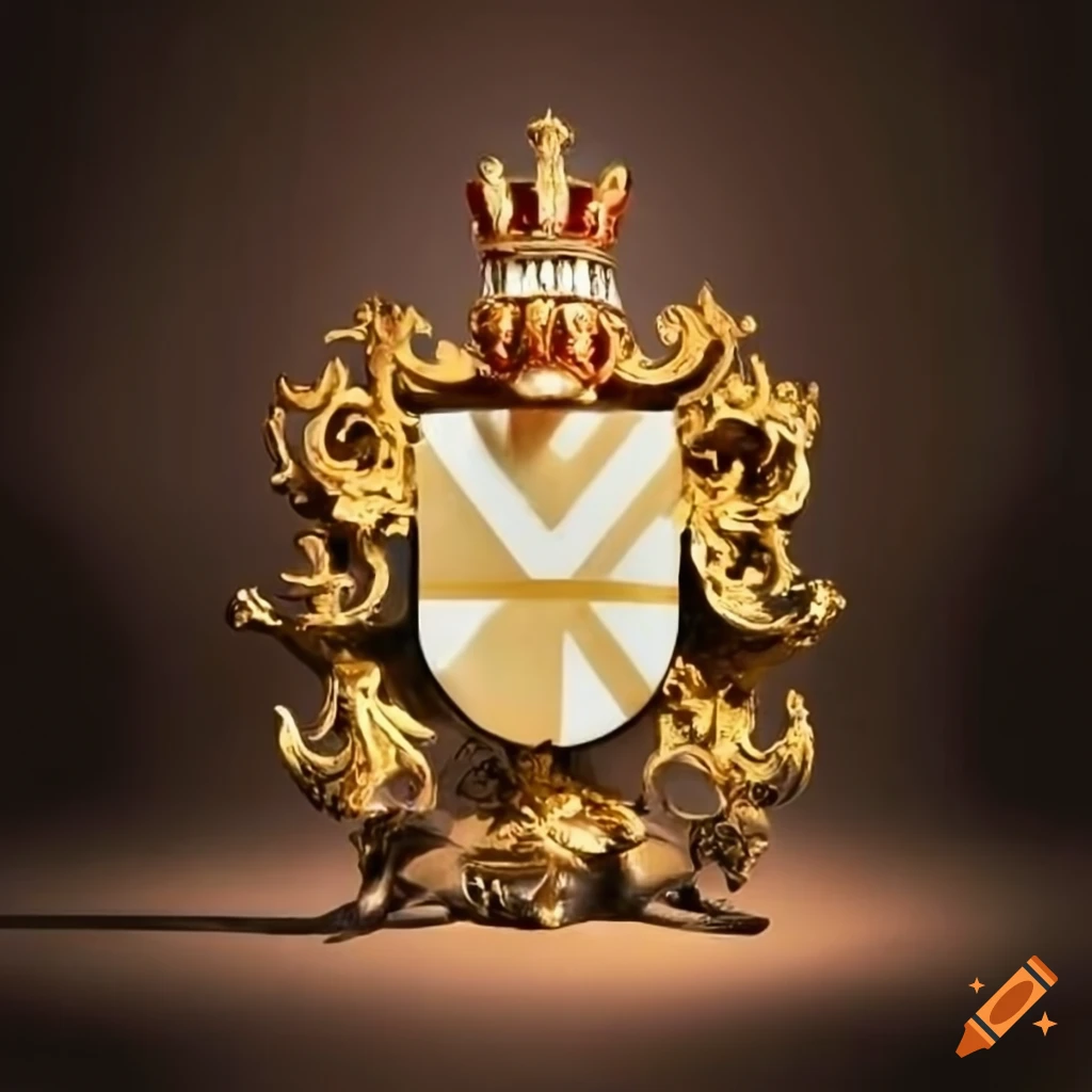 gold wine bottle crest of Chateau Victor