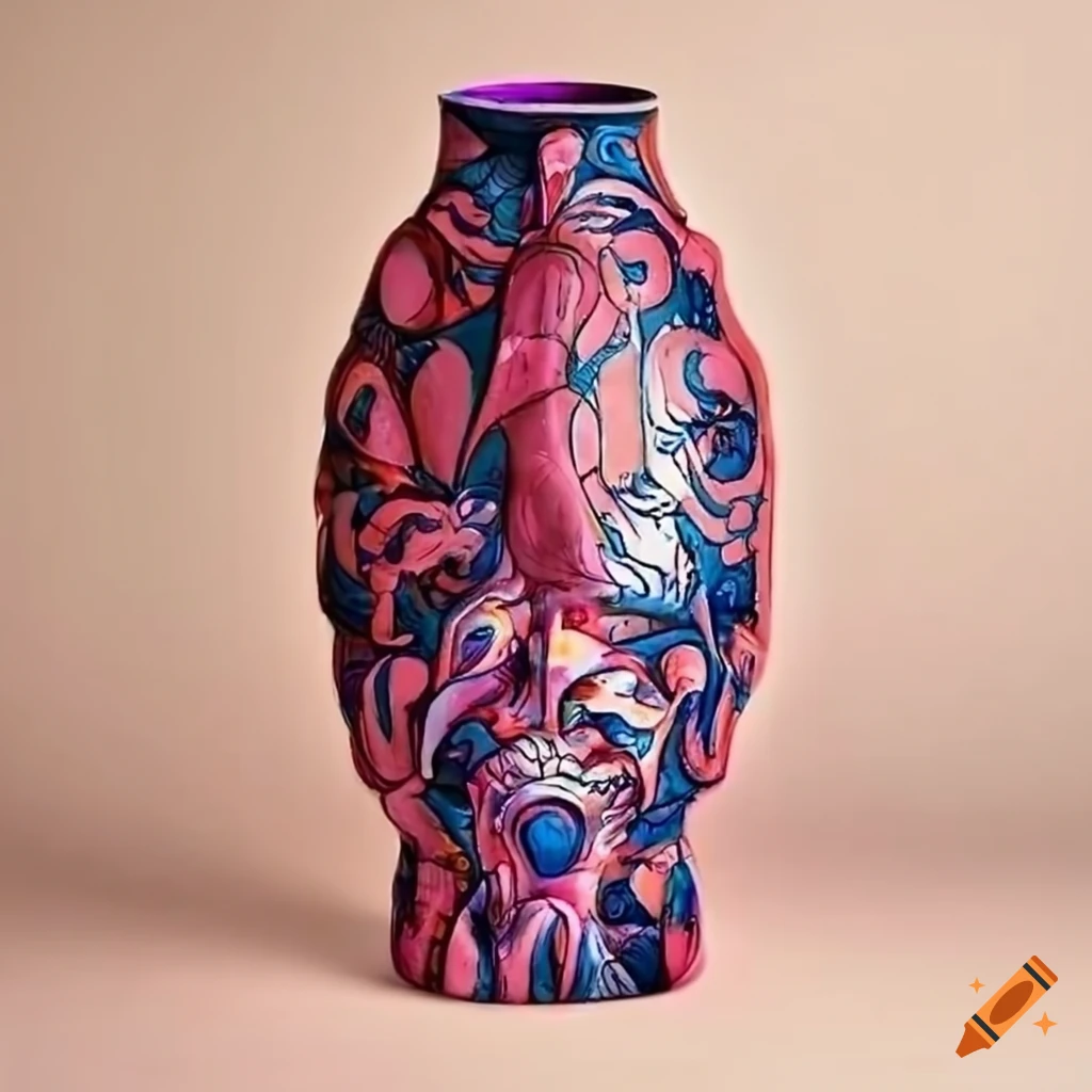 vase inspired by Roberto Lugo