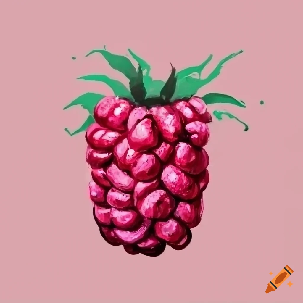logo with a painted raspberry