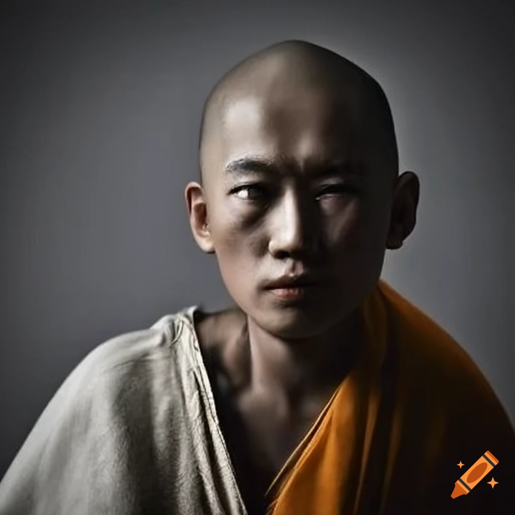 monk in meditation