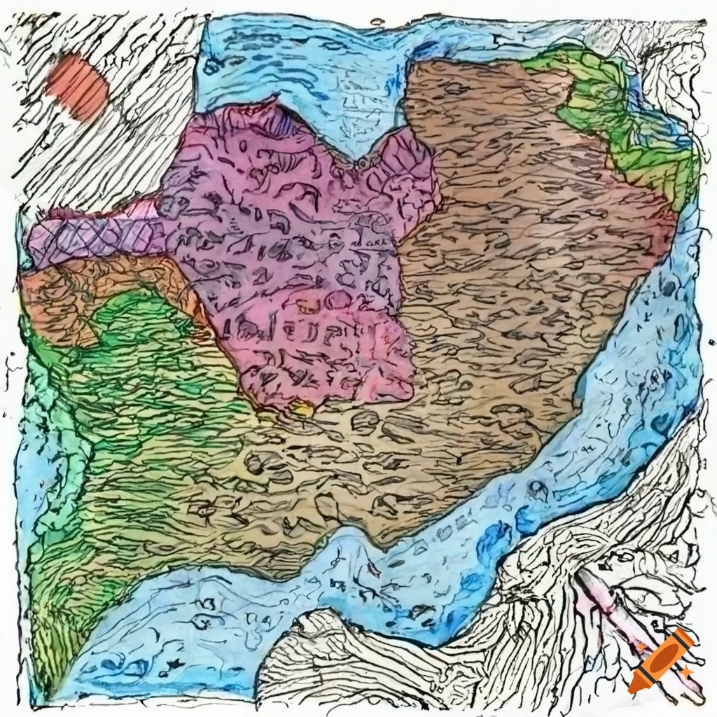 Geographic Map On Craiyon